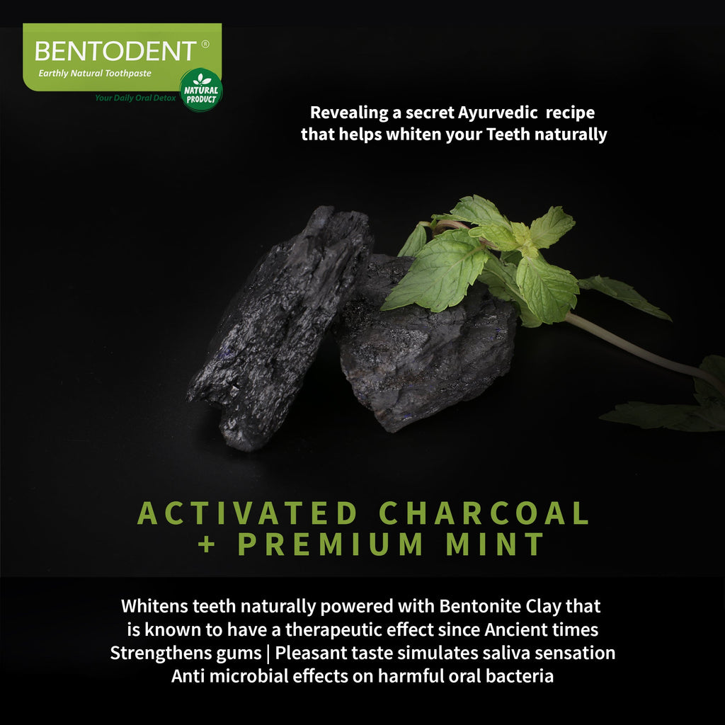 Bentodent Charcoal Toothpaste (Twin Pack) - Indian Dental Organization