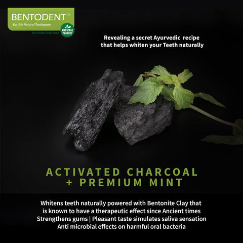 Bentodent Charcoal Toothpaste (Twin Pack) - Indian Dental Organization