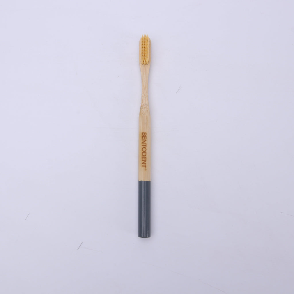 Bentodent Eco Brush Bamboo Toothbrush (non - charcoal) - bentodent x idonaturals