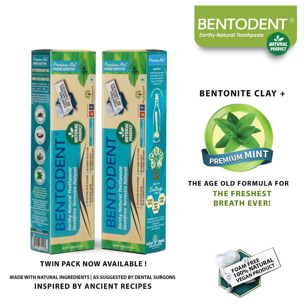 Bentodent Premium Mint Toothpaste (Twin Pack) - bentodent x idonaturals