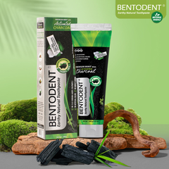 Teeth Whitening Duo - Charcoal toothpaste & Charcoal toothbrush - Indian Dental Organization