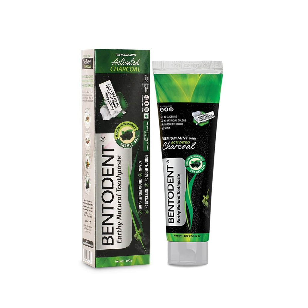 Bentodent Charcoal Toothpaste - Natural & Fluoride Free - bentodent x idonaturals